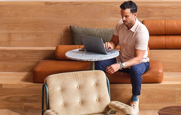 Soft sofa with table offering a comfortable space for visionary thinkers. Soft sofa with table offering a comfortable space for visionary thinkers.