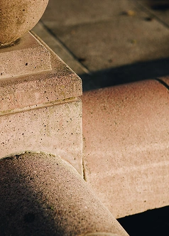 Unusual stone objects inside the building where bold ambitions take shape. 1 Unusual stone objects inside the building where bold ambitions take shape.